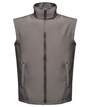 Ablaze printable softshell bodywarmer | Seal Grey/Black