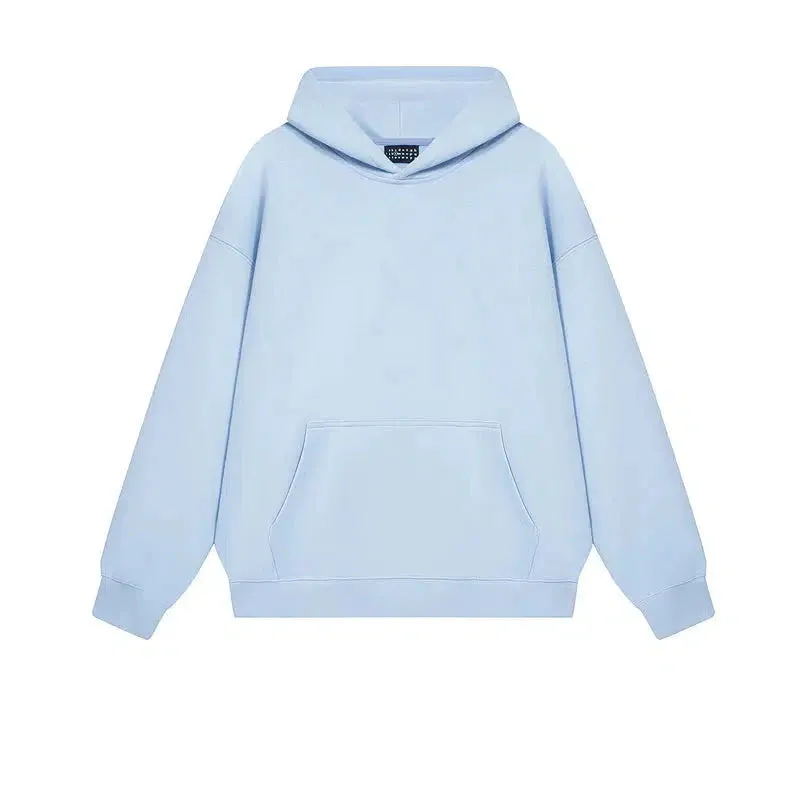 Basic Solid Color Hooded Sweatshirt