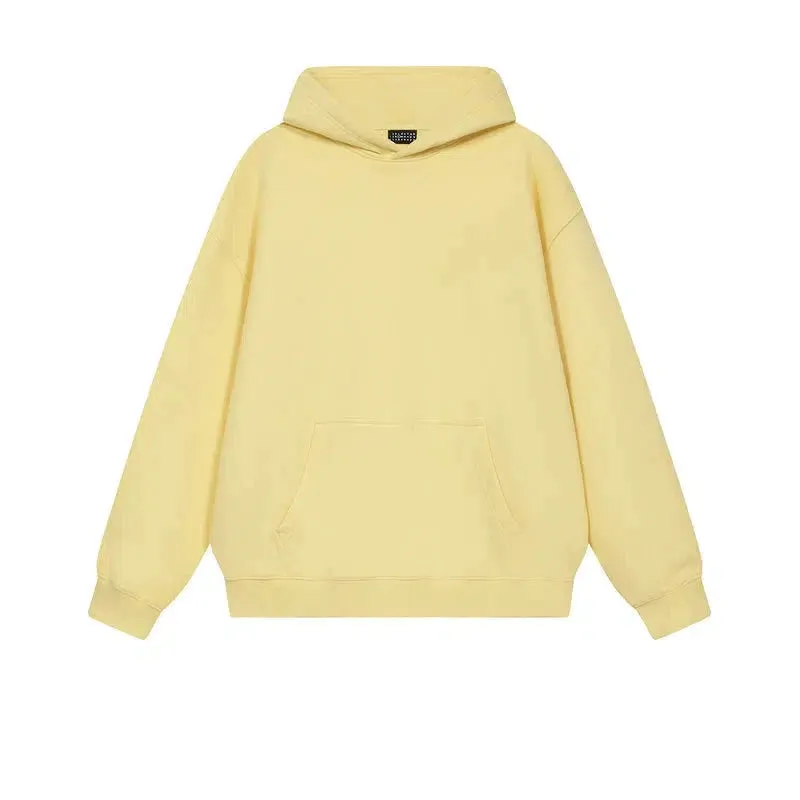 Basic Solid Color Hooded Sweatshirt