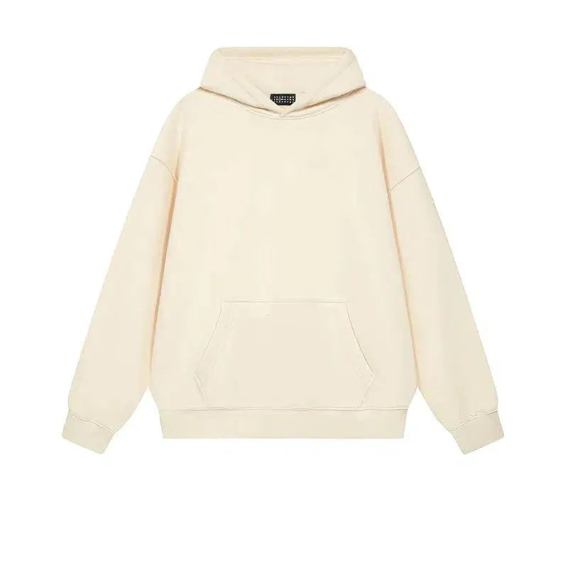 Basic Solid Color Hooded Sweatshirt