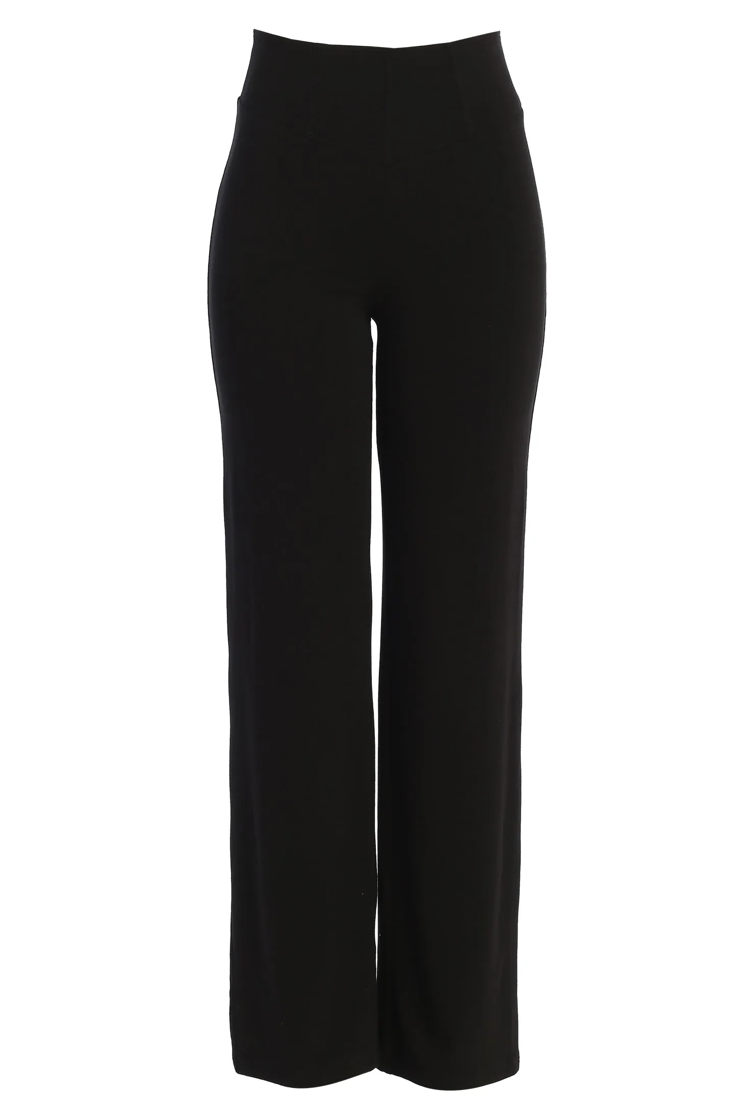 Black Effortless High Waist Pants