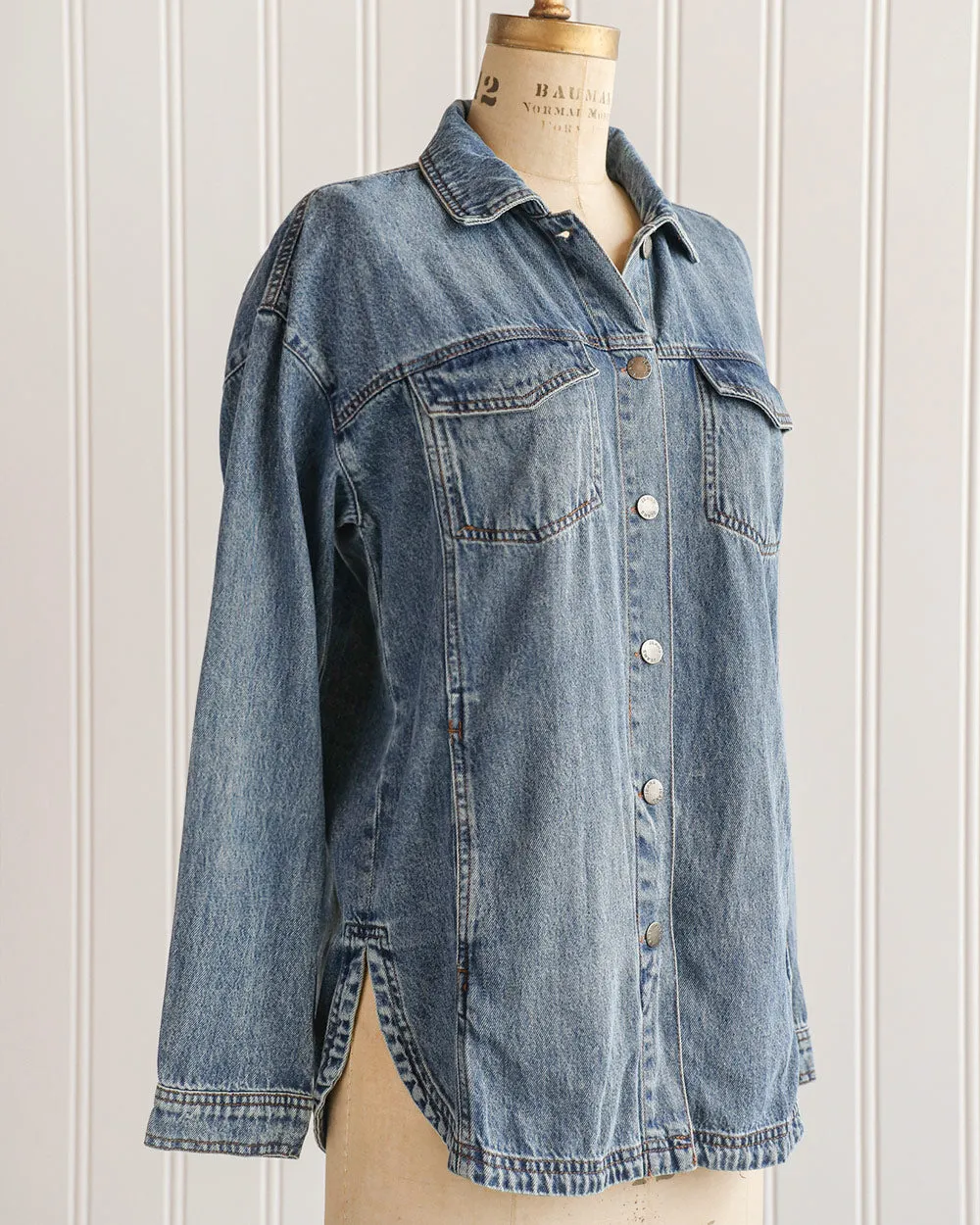 Boyfriend Denim Shacket