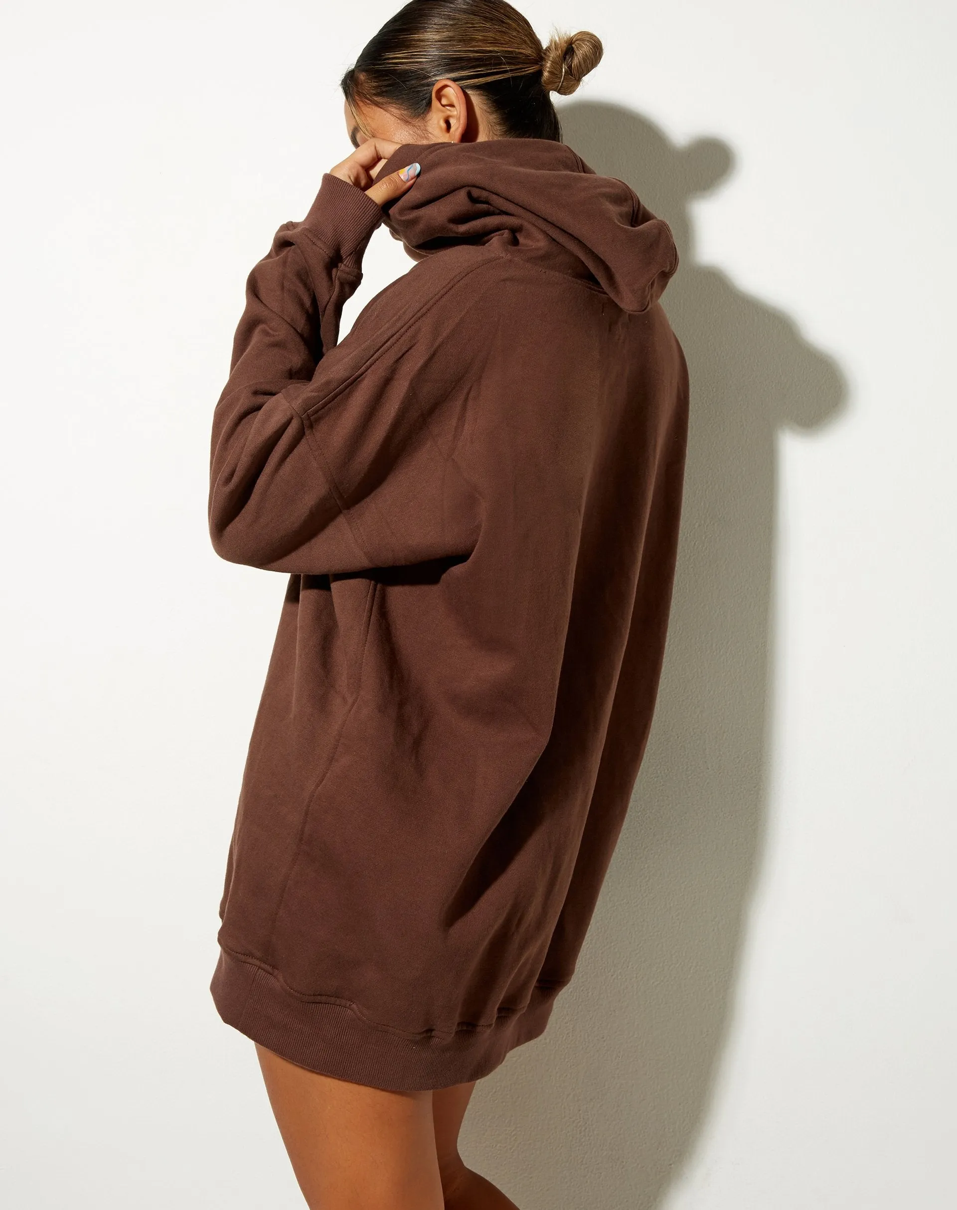 Bren Hoodie in Deep Mahogany Cherub L'Amour Label Embro