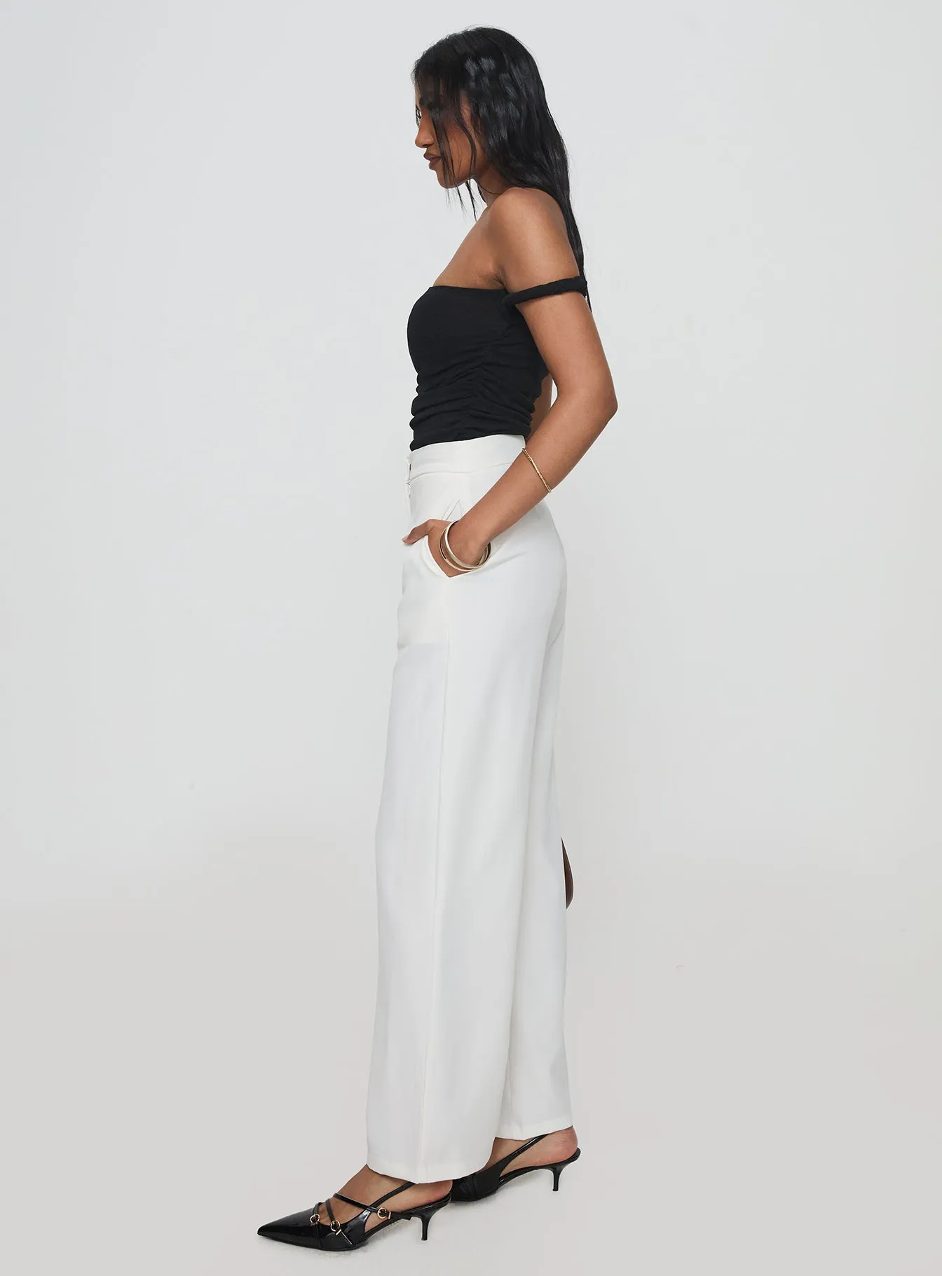 Burnette Pants White