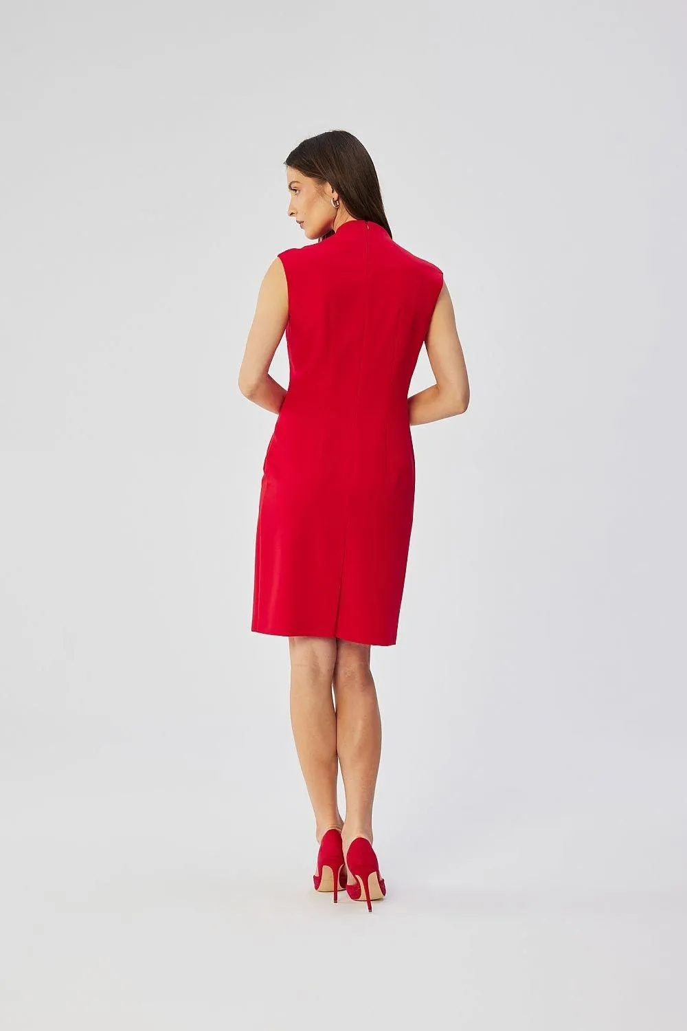 Chic Envelope Neckline Midi Dress