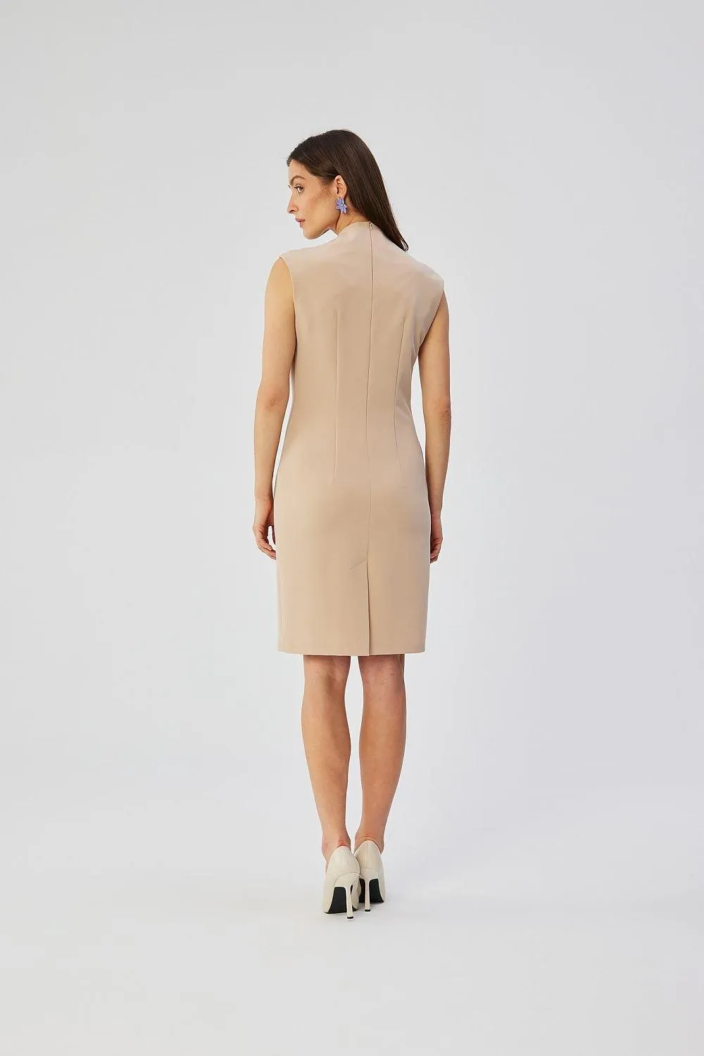 Chic Envelope Neckline Midi Dress