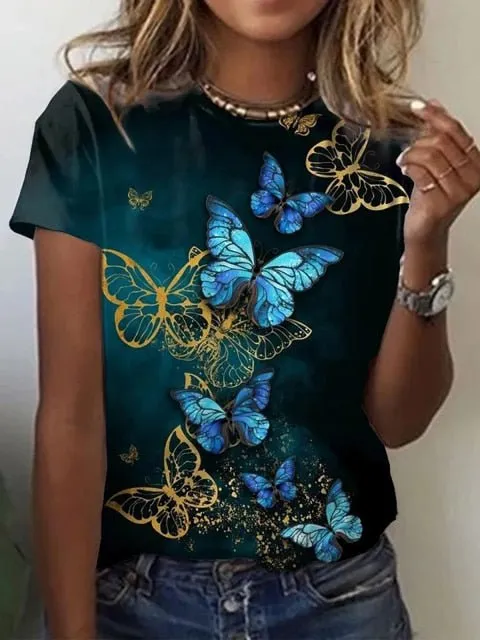 Classic Casual Multi-Choice Print T-Shirt