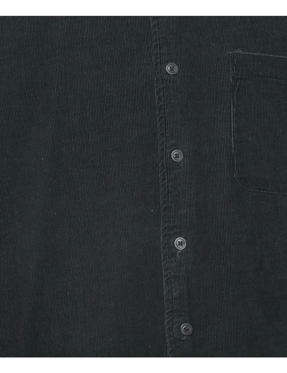 Corduroy Black Shirt - M