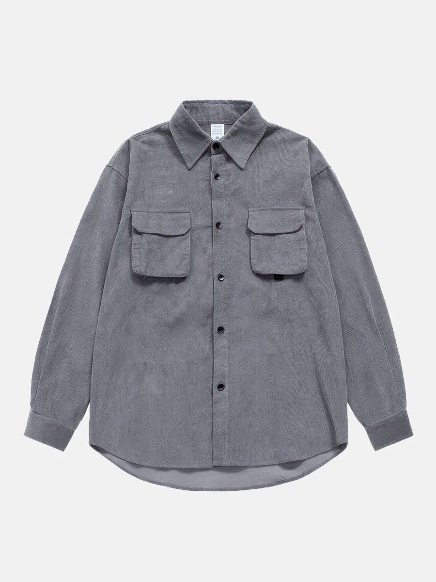 Corduroy Oversize Outerwear Shirt