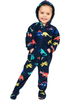 Dinosaur Kingdom Toddler Hoodie Fleece Onesie