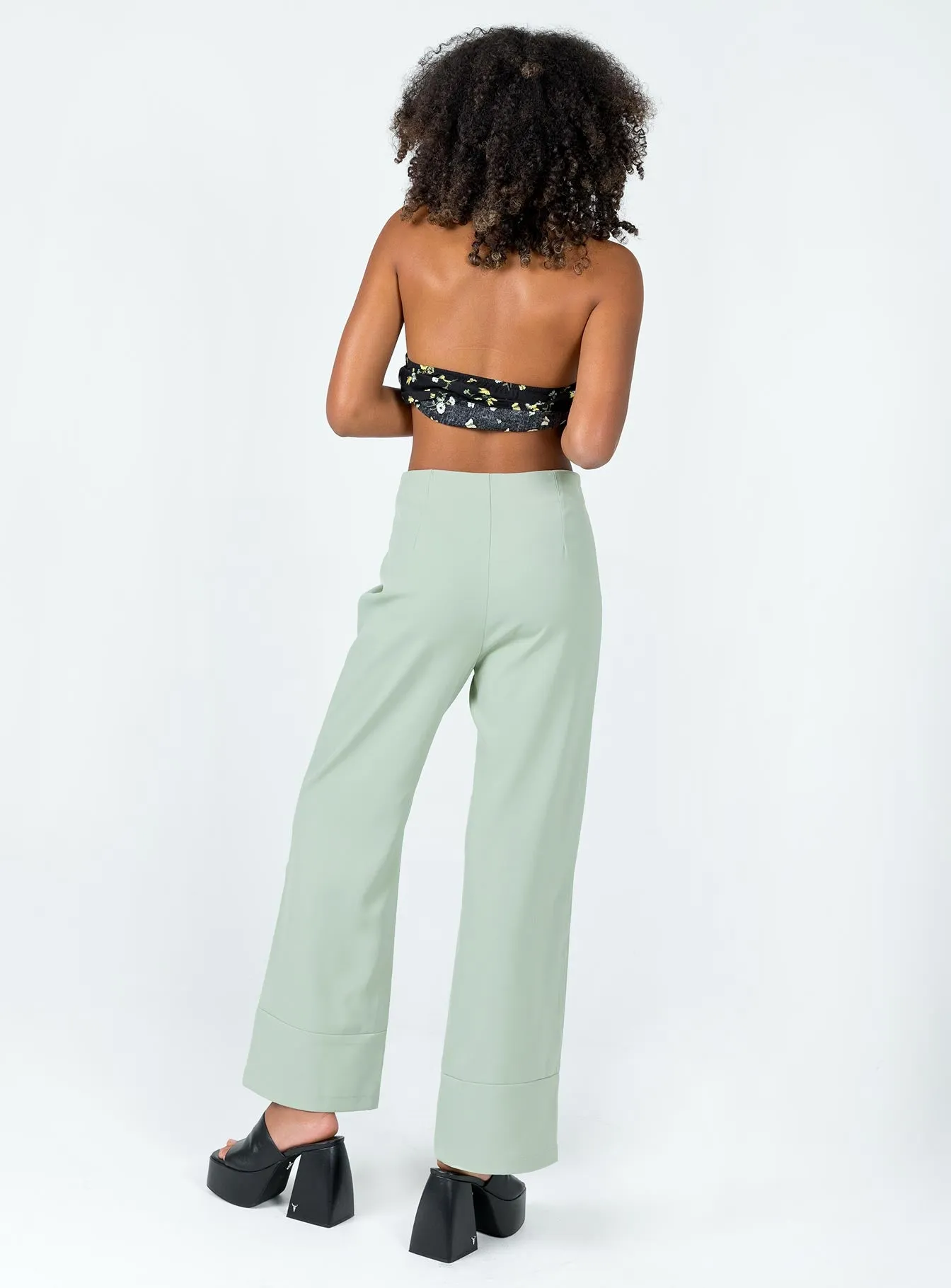 Euros Pants Dark Green