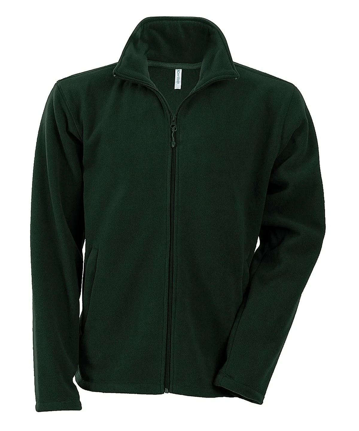 Falco full zip microfleece jacket | Forest Green