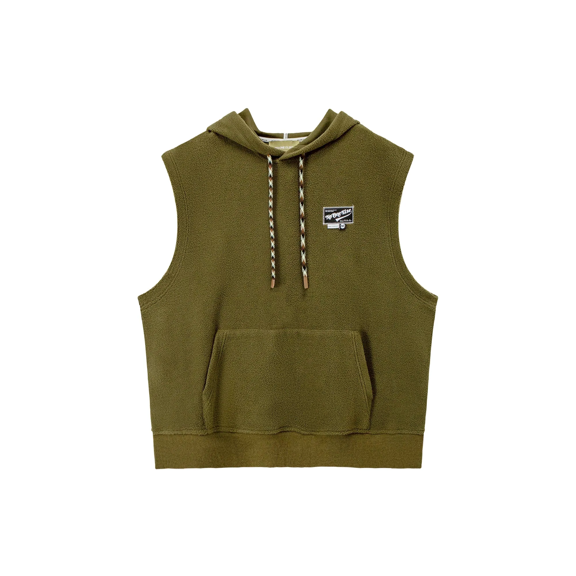 Fleece Wide Hooded Vest