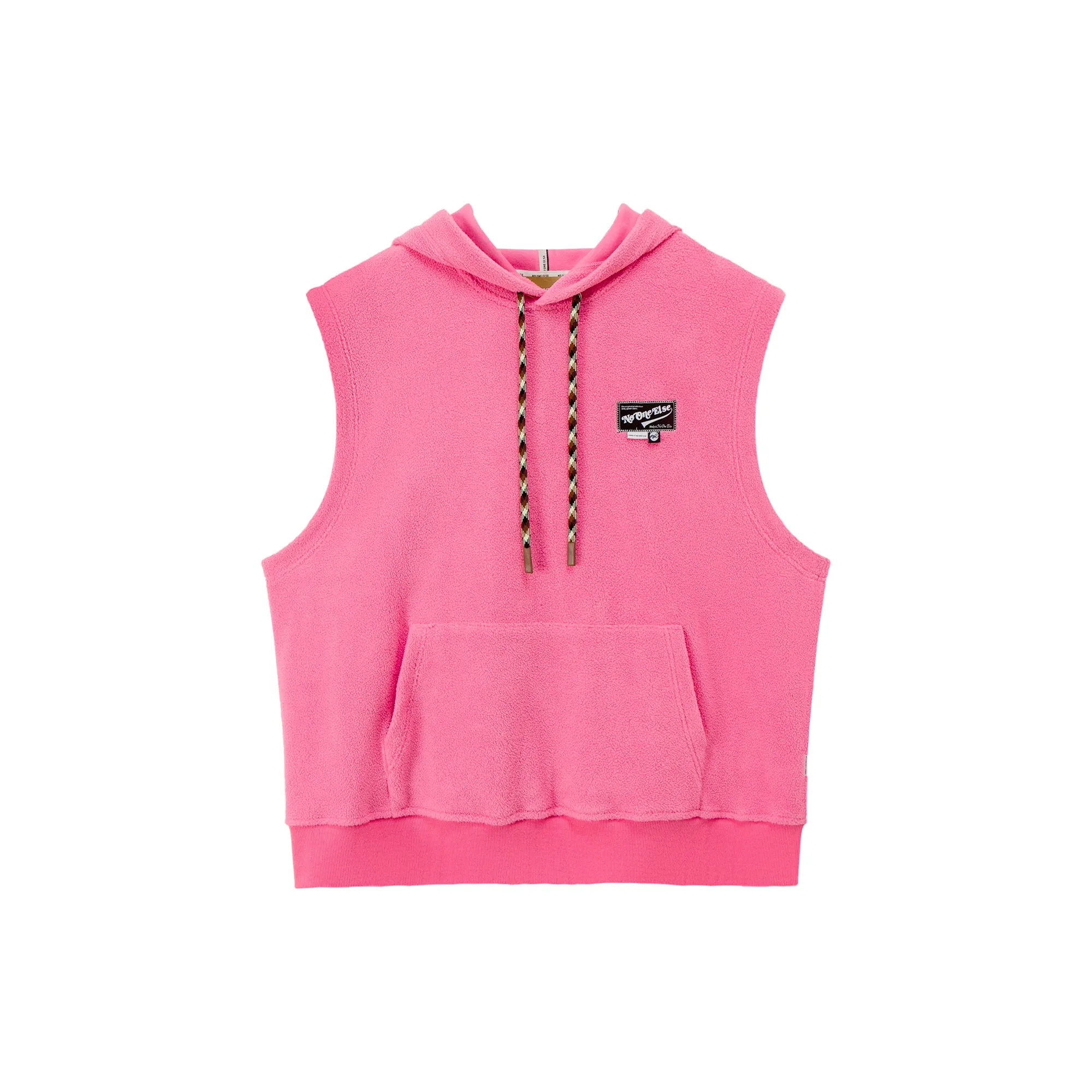 Fleece Wide Hooded Vest