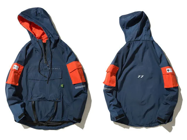 Front Pocket Pullover Jacket