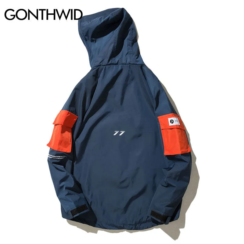 Front Pocket Pullover Jacket