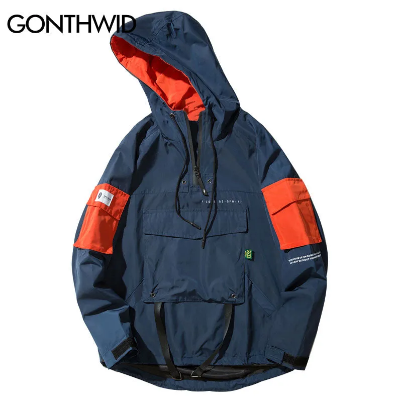 Front Pocket Pullover Jacket