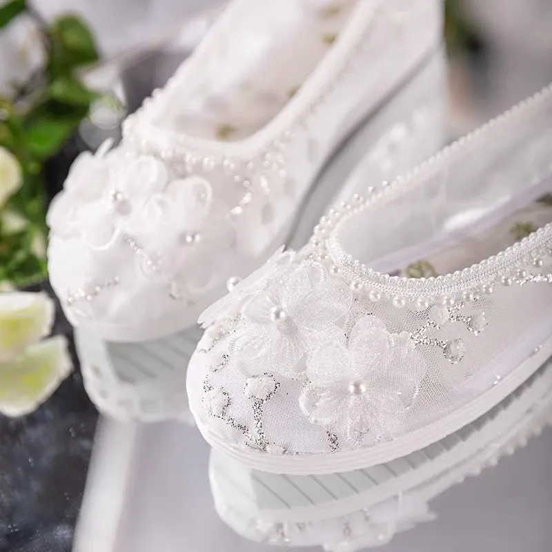 Hanfu Shoes: Lace Snow