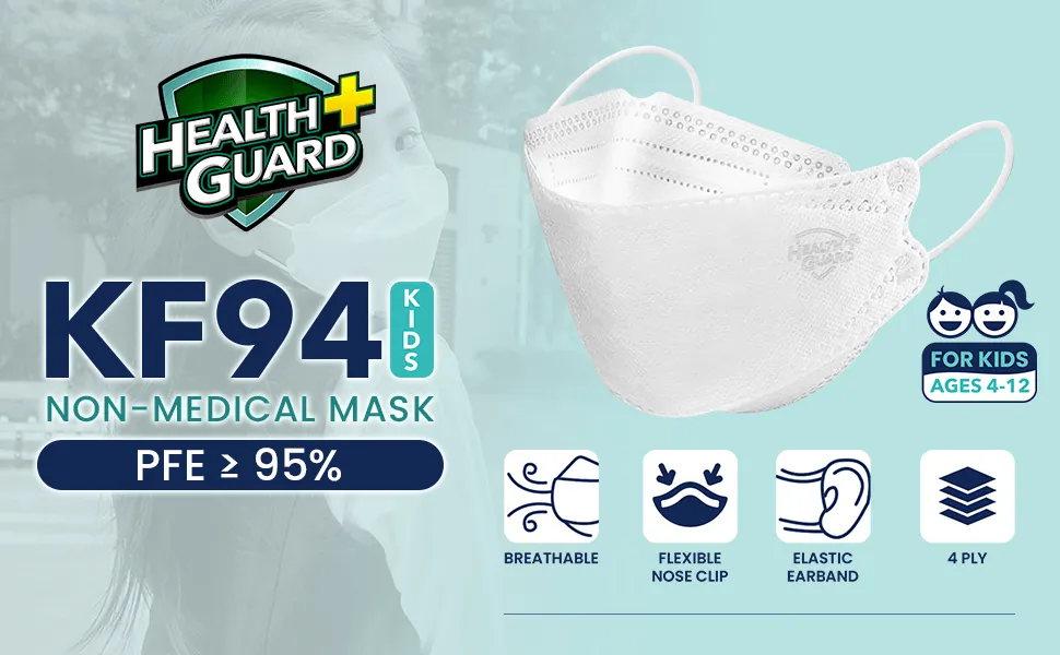 Health Guard Kids KF94 Face Mask (Non Medical) 10s