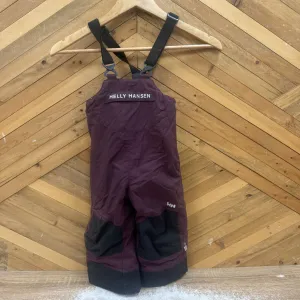 Helly Hansen Children's Snow Pants: Burgundy/Black-children-1Y