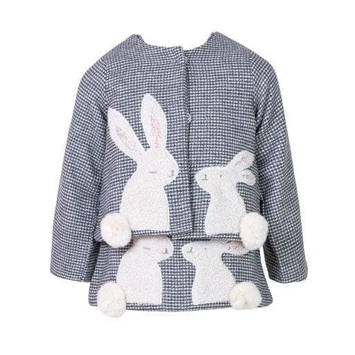 Kissing Bunnies Gingham Dress & Jacket