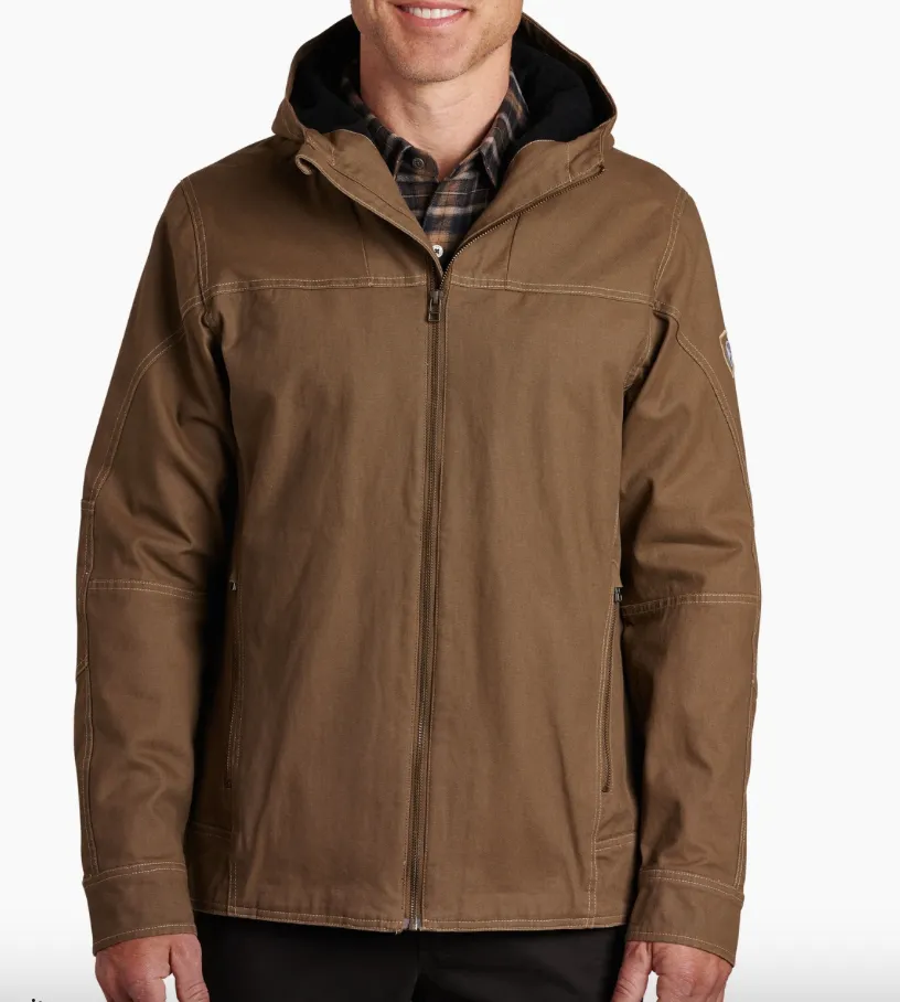 Kuhl Mens Law Hooded Jacket Dark Khaki