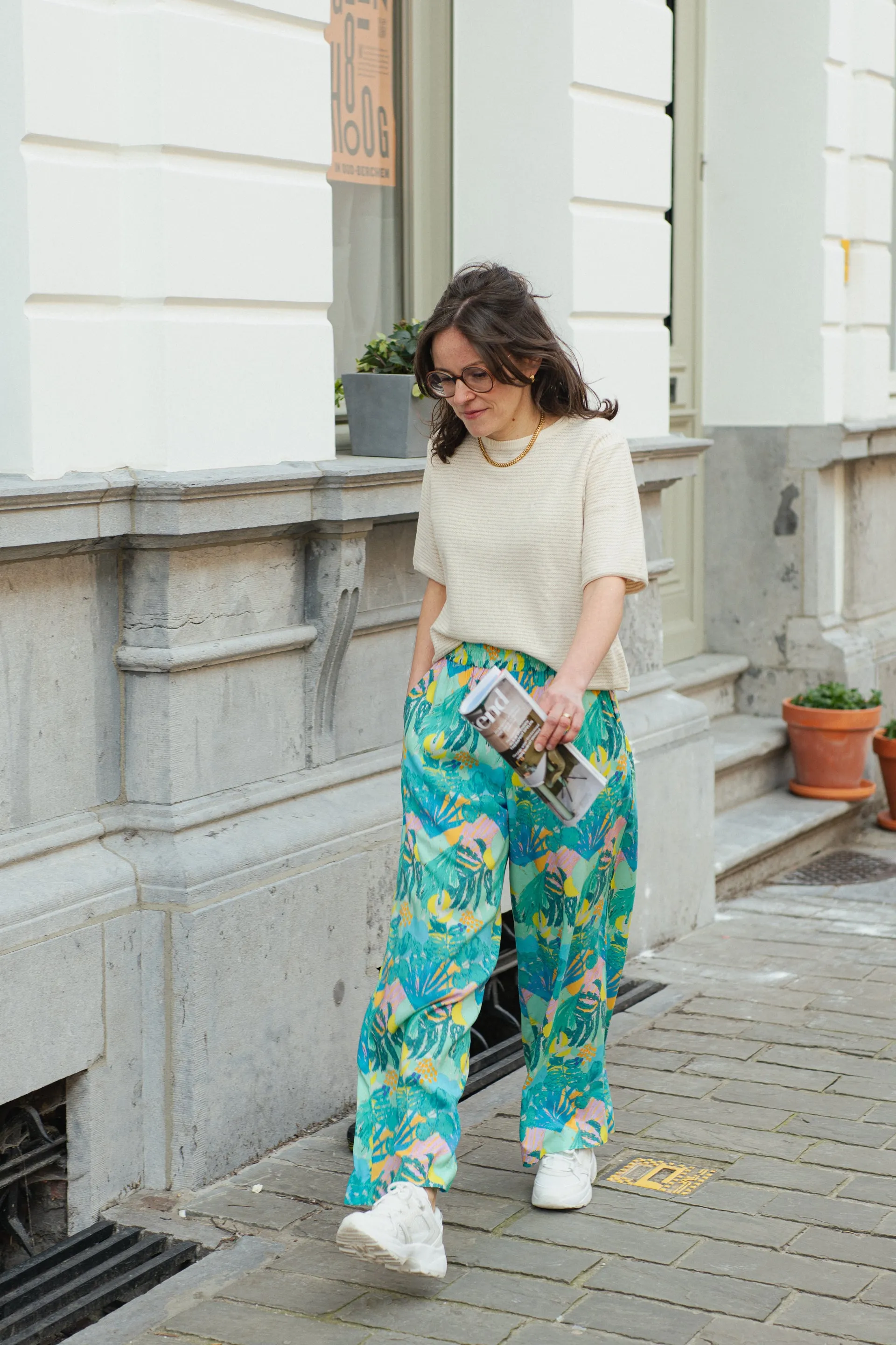 LAST ONE in XL - Mekong Pants - Botanic Print