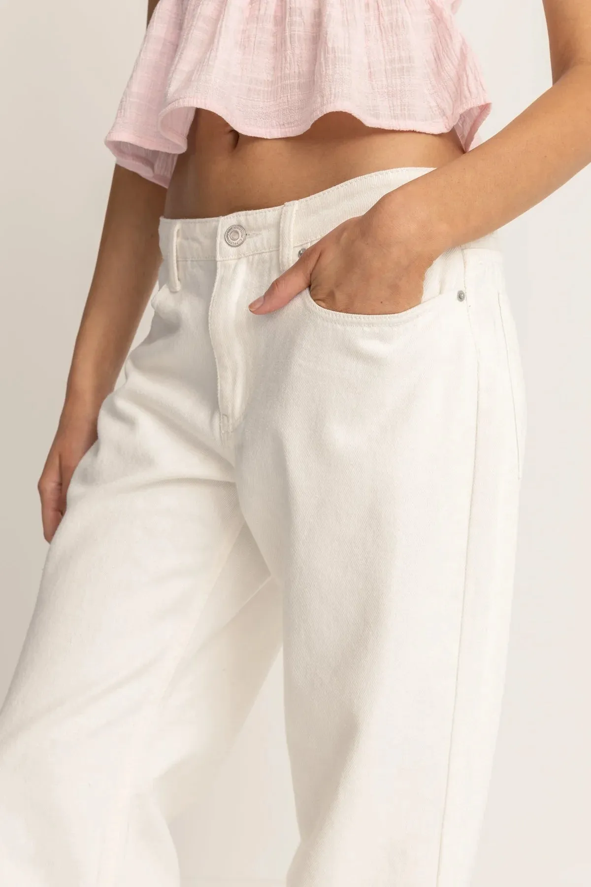 Lula Low Rise Pant Cream