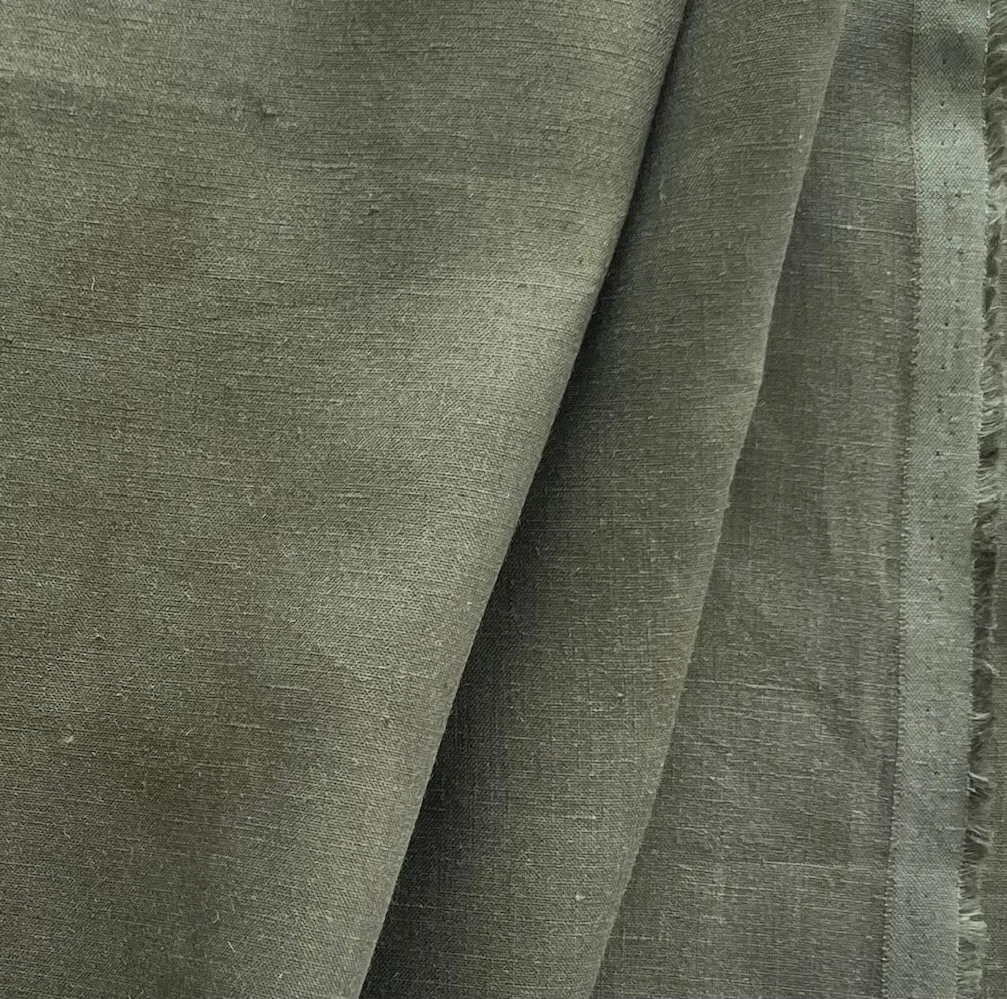 Mid-Weight Laurel Green Linen (Made in Italy)