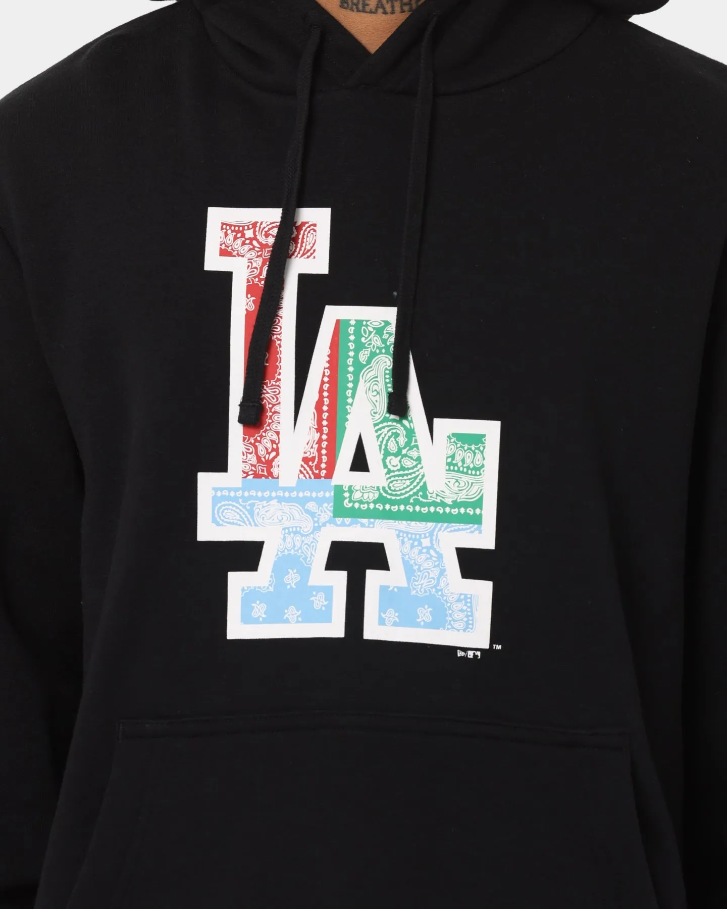 New Era Los Angeles Dodgers Multi-Coloured Paisley Hoodie Black/Paisley