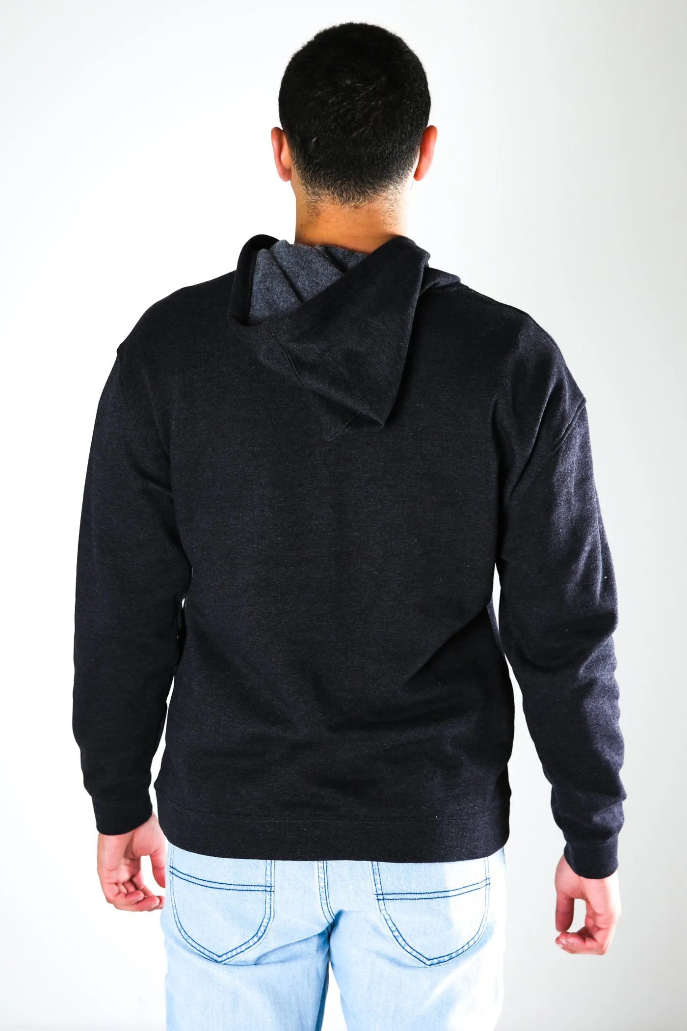 One And Only Solid Pullover Hoodie Black Heather