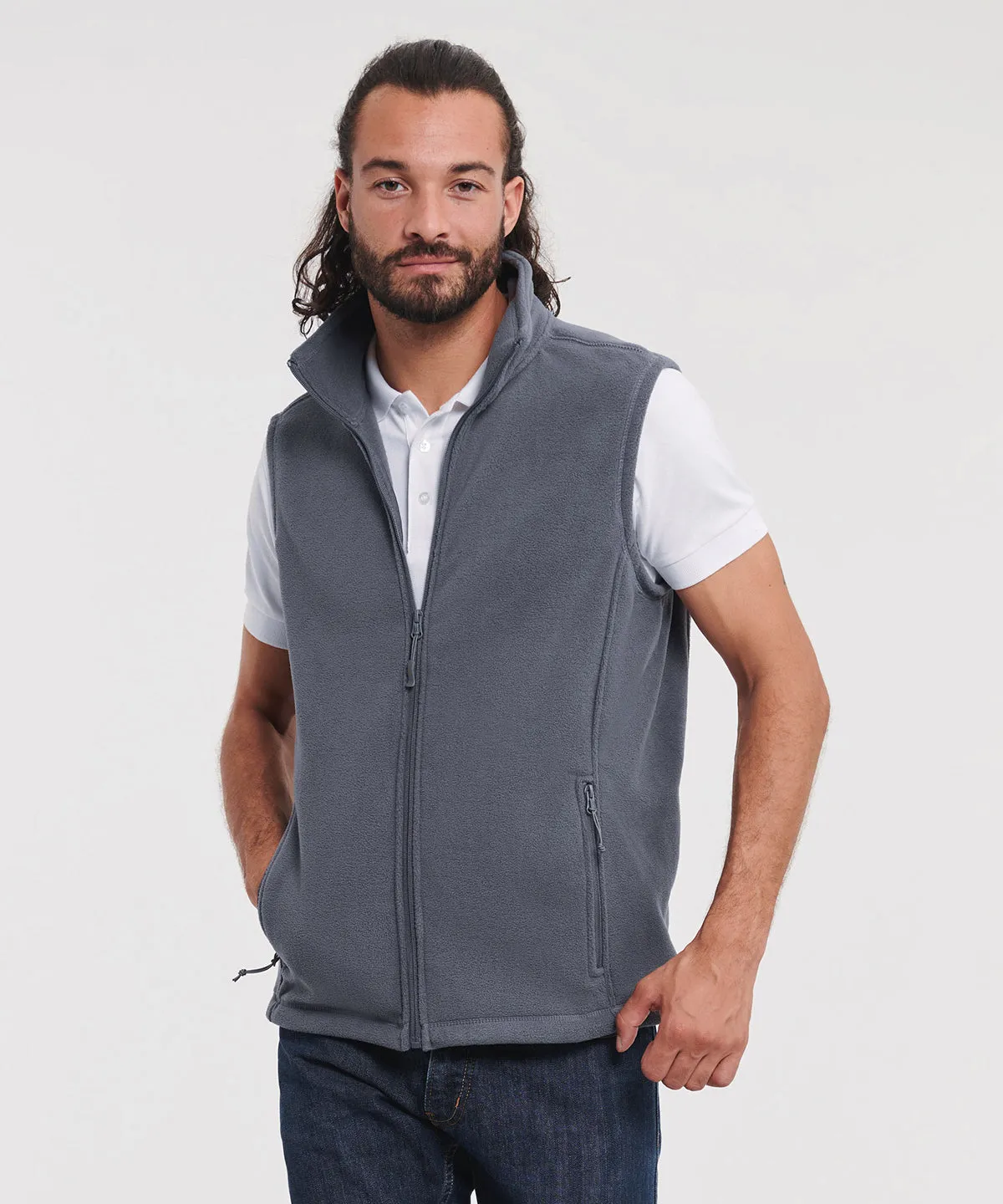 Outdoor fleece gilet | Bottle Green