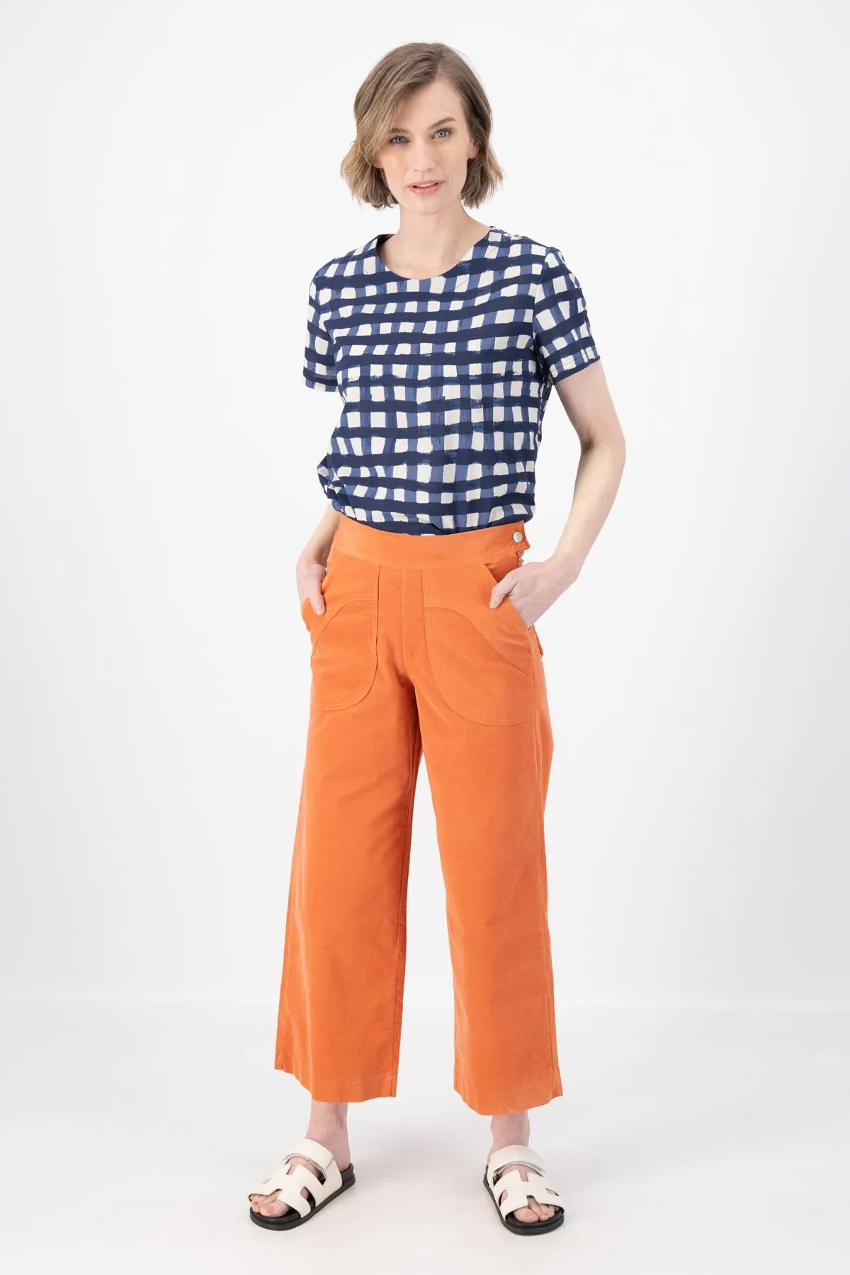 Peggy Fine Cord Pants Peach