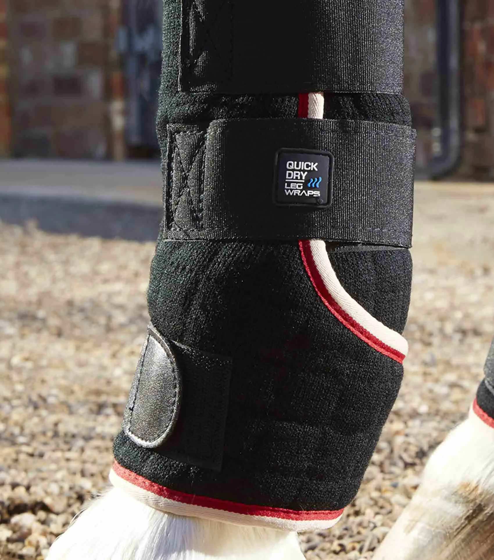 Quick Dry Horse Leg Wraps Black