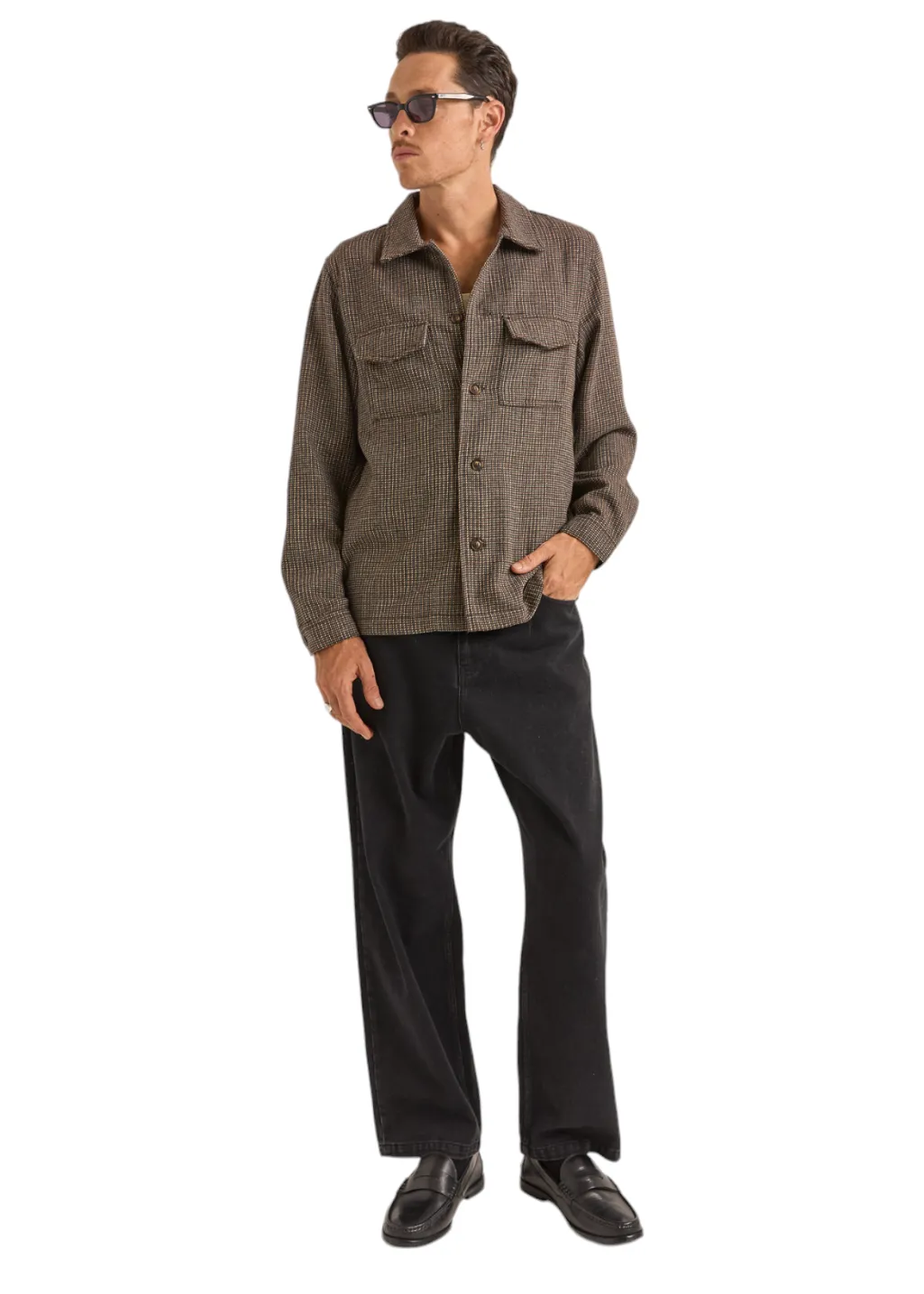 Rhythm - Fleck Overshirt - Earth