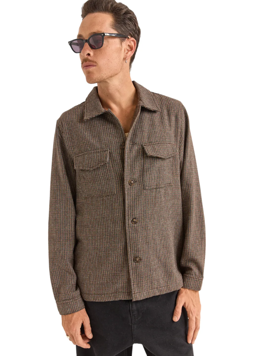 Rhythm - Fleck Overshirt - Earth