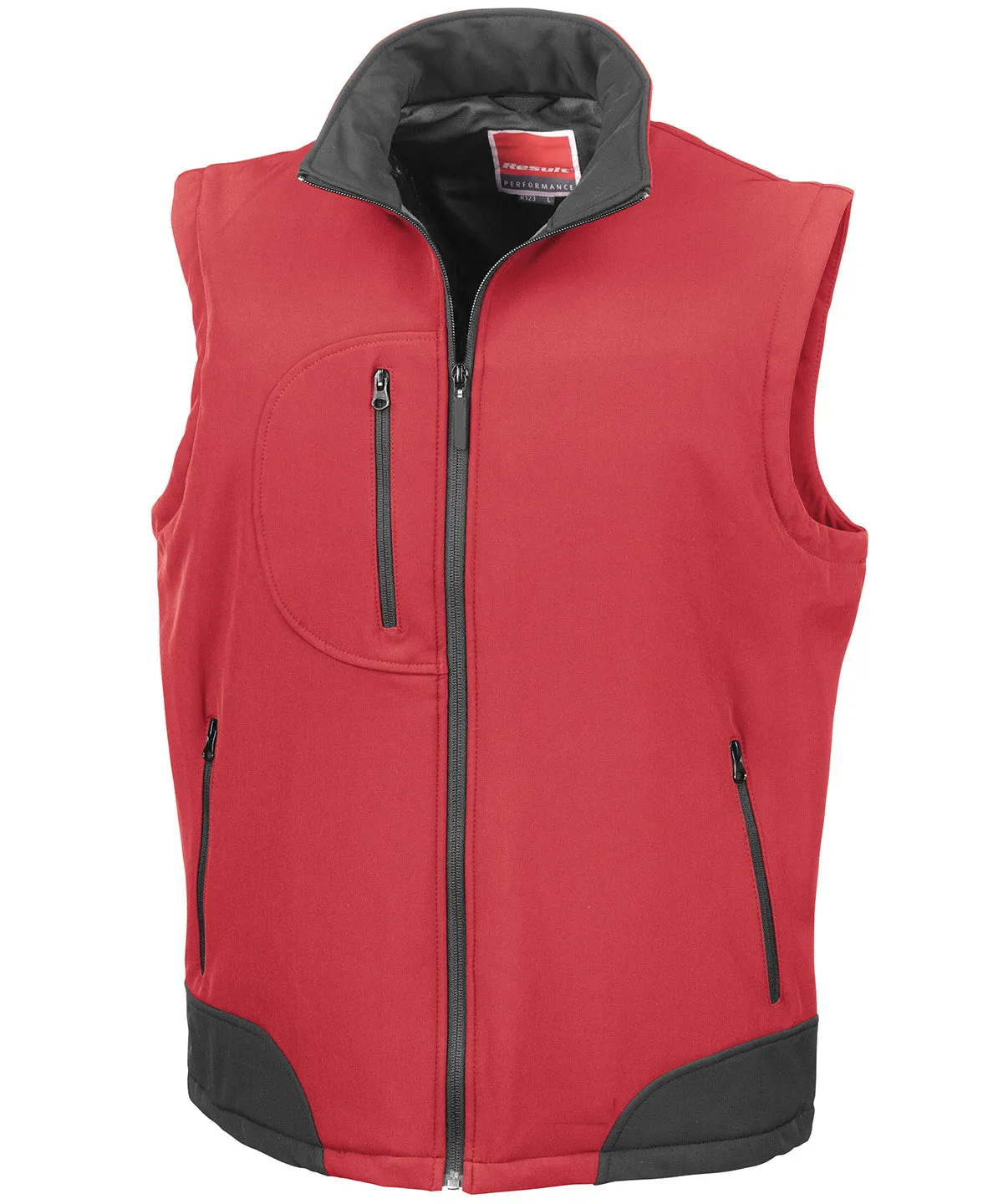 Softshell bodywarmer | Red/Black