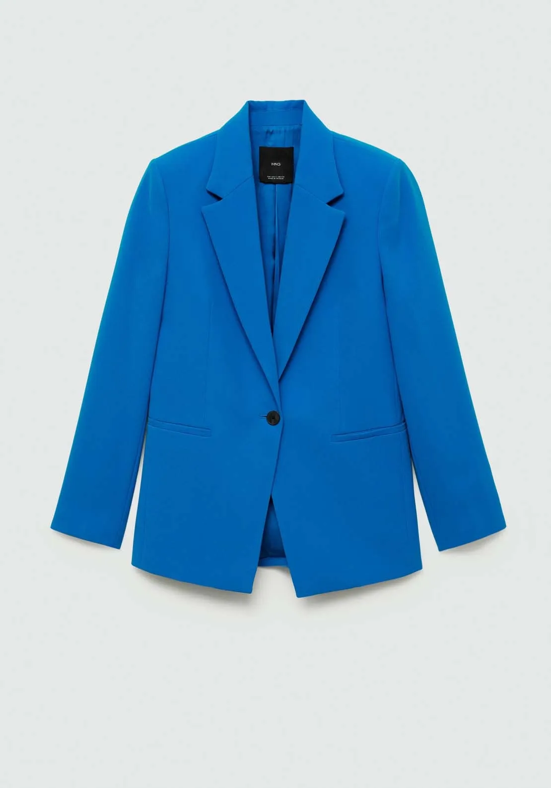 Straight-fit suit jacket - Medium Blue