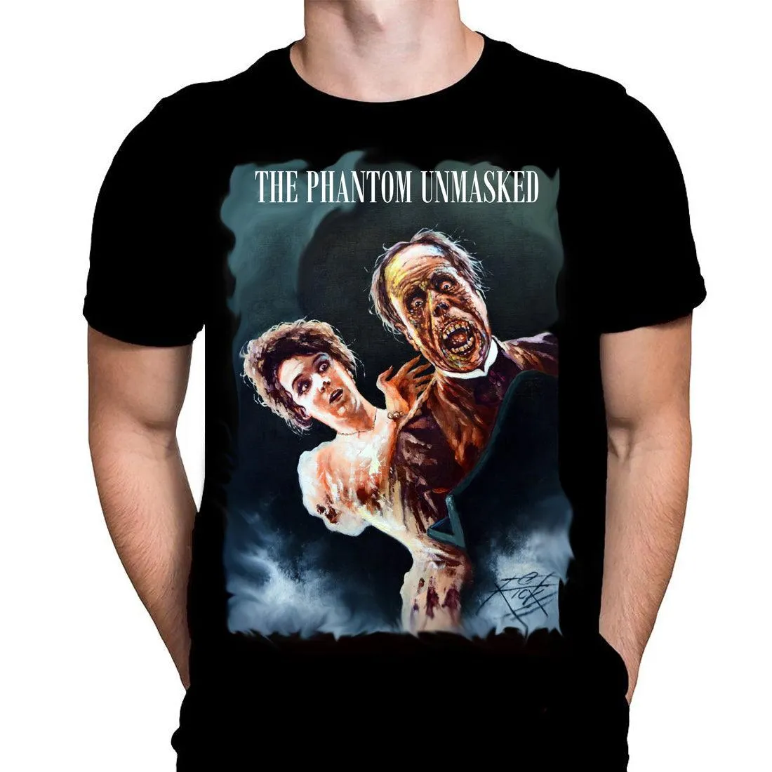 The Phantom Unmasked - Classic Horror Movie Art - T-Shirt