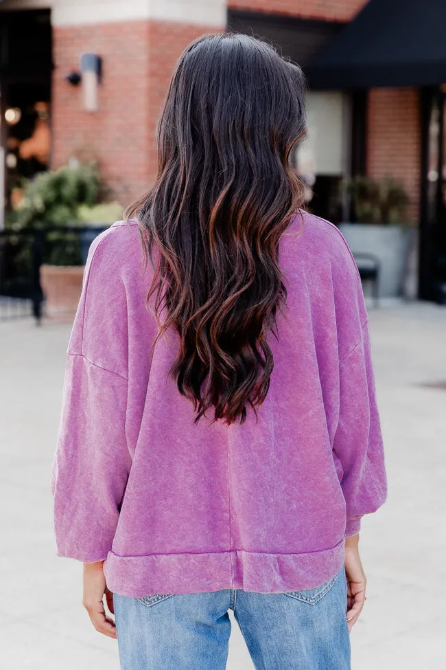 Top Knot Mama Pink Pullover FINAL SALE