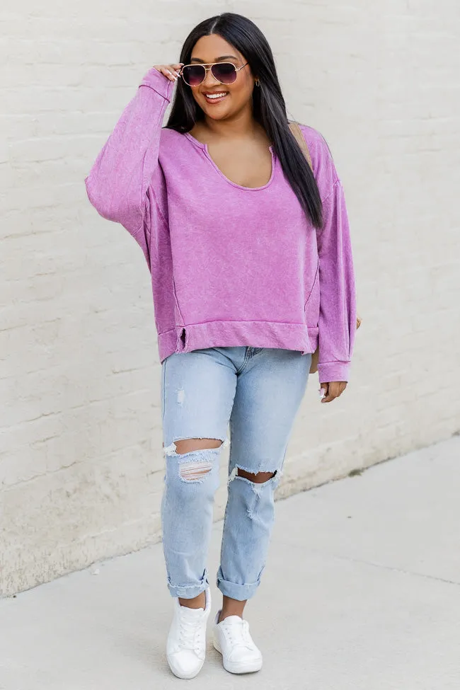 Top Knot Mama Pink Pullover FINAL SALE