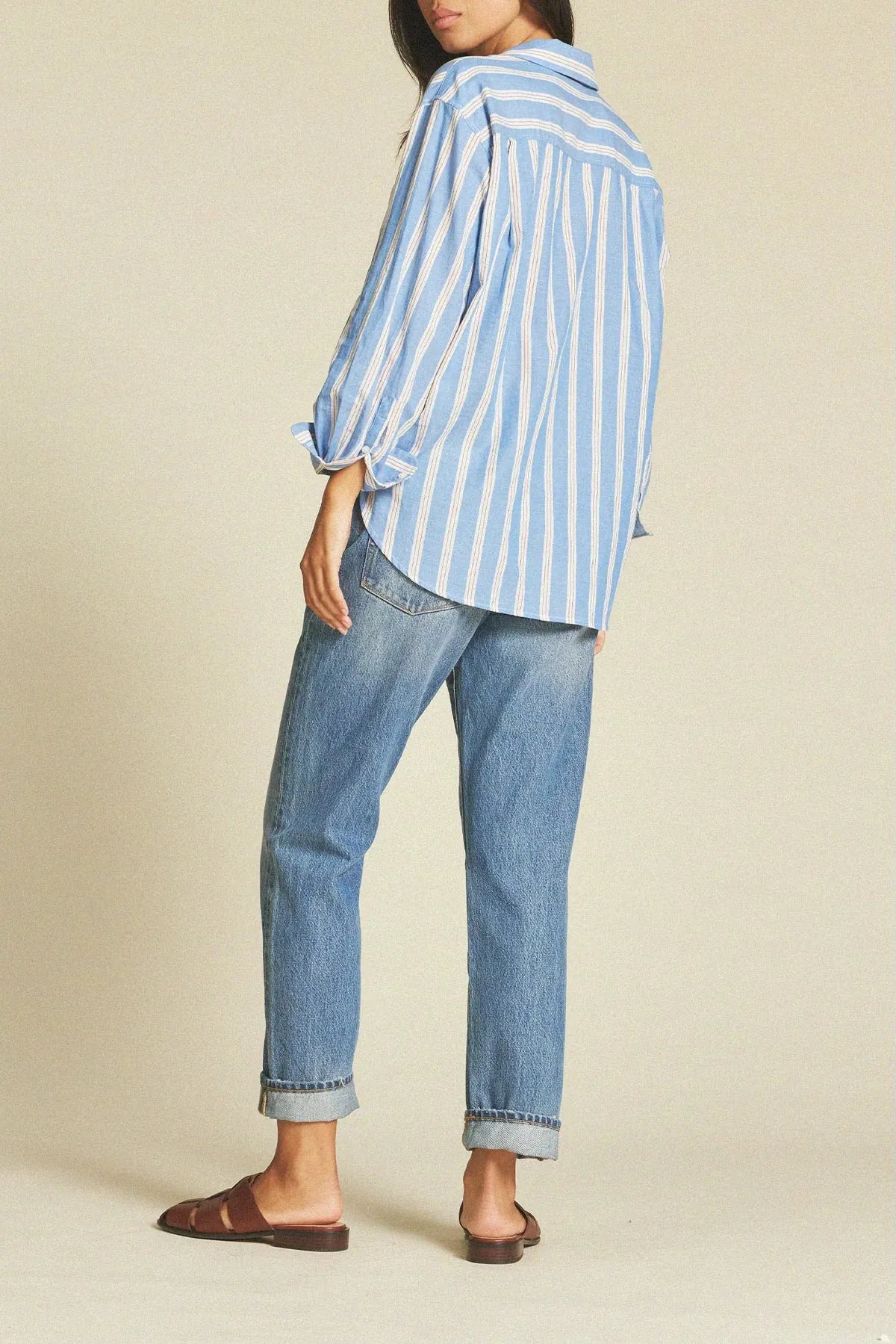 Trovata Blake Oversized Shirt Napoli Stripe