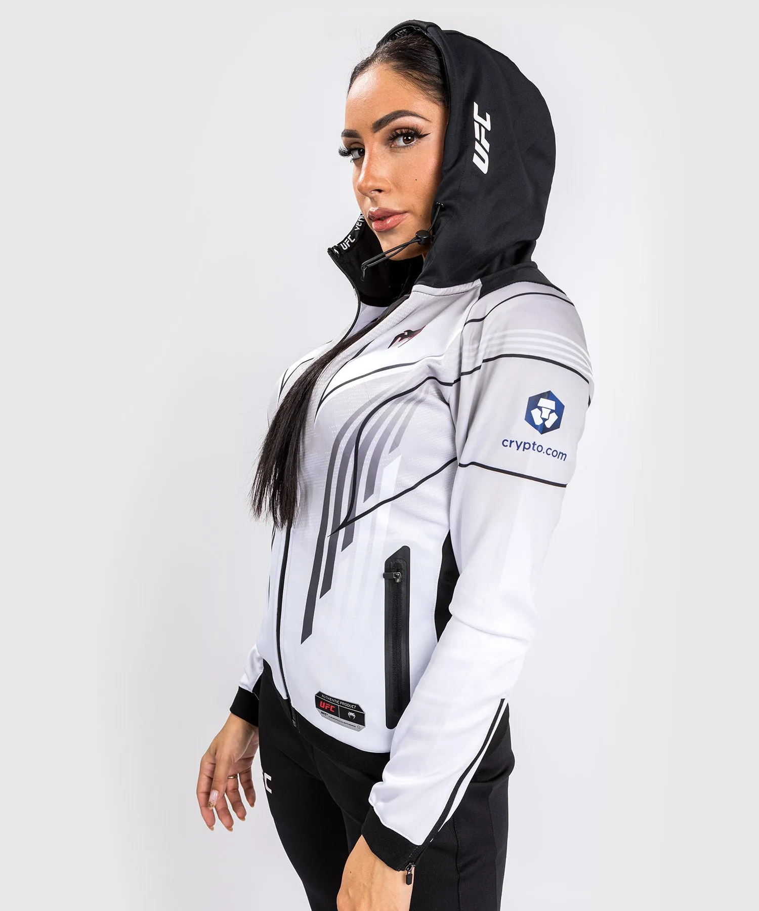 UFC Venum Authentic Fight Night 2.0 Kit by Venum Women's Walkout Hoodie - White