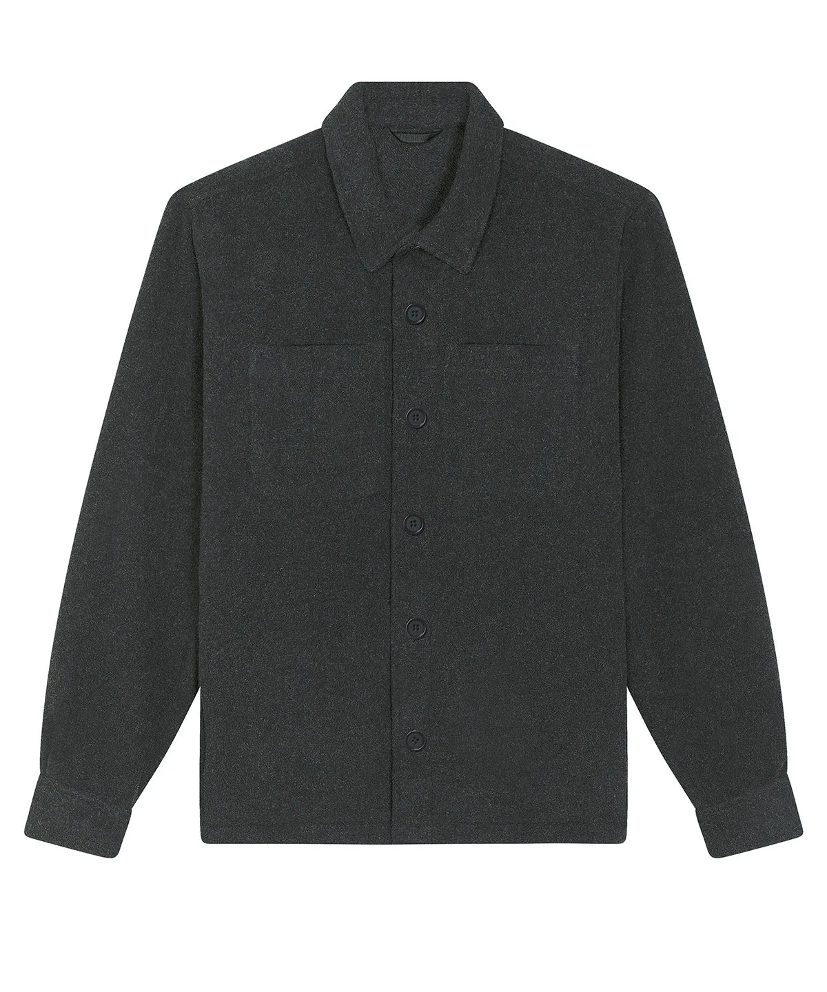 Unisex River shirt jacket (STJU845) | Dark Heather Grey